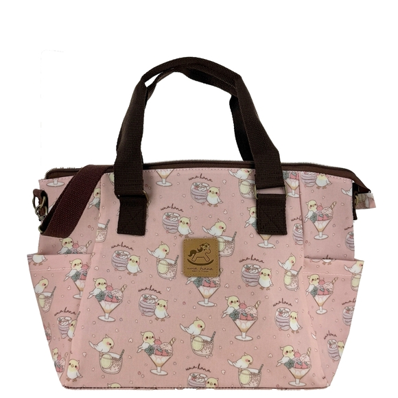 Waterproof Bird Shoulder Crossbody Convertible Handbag W/ ID Badge Clip